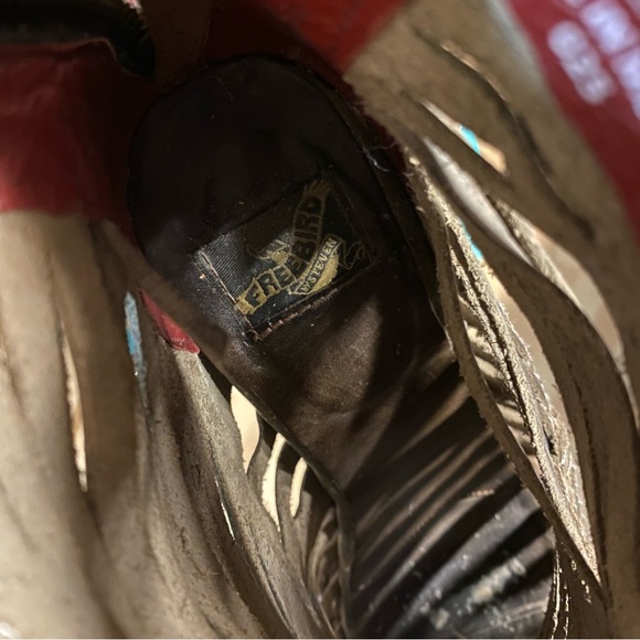 Freebird By Steven Bela Booties Sandals Womens Size 9.5 - 10 Beige Tan Open Toe - Picture 14 of 16